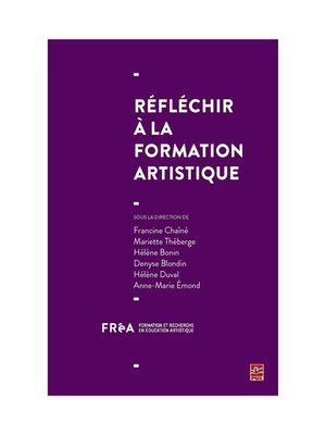 cover image of Réfléchir à la formation artistique